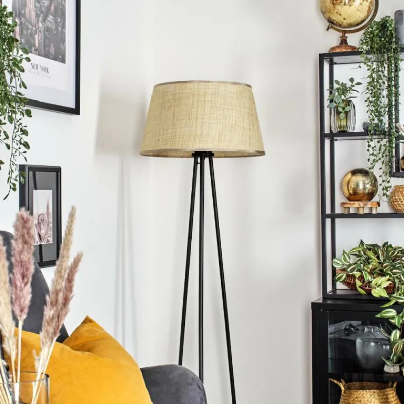 Luminaires Scandinaves-hofstein Sabadim Lampadaire beige, 1 lumière
