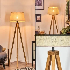 Lampes En Tissu-hofstein Sabadim Lampadaire Écru, 1 lumière