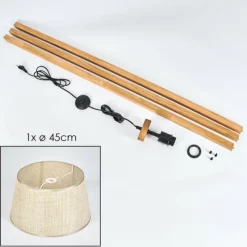 Lampes En Tissu-hofstein Sabadim Lampadaire Écru, 1 lumière