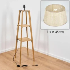 Luminaires Scandinaves-hofstein Sabadim Lampadaire Écru, 1 lumière