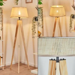 Luminaires Scandinaves-hofstein Sabadim Lampadaire Écru, 1 lumière