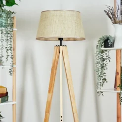 Luminaires Scandinaves-hofstein Sabadim Lampadaire Écru, 1 lumière