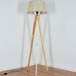 Luminaires Scandinaves-hofstein Sabadim Lampadaire Écru, 1 lumière