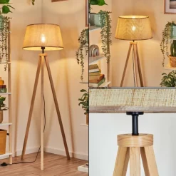 Luminaires Scandinaves-hofstein Sabadim Lampadaire Écru, 1 lumière