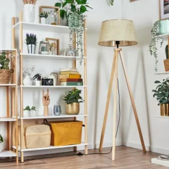 Luminaires Scandinaves-hofstein Sabadim Lampadaire Écru, 1 lumière