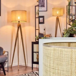 Luminaires Scandinaves-hofstein Sabadim Lampadaire Écru, 1 lumière