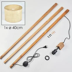 Luminaires Scandinaves-hofstein Sabadim Lampadaire Écru, 1 lumière