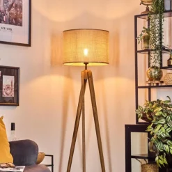 Luminaires Scandinaves-hofstein Sabadim Lampadaire Écru, 1 lumière