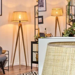 Luminaires Scandinaves-hofstein Sabadim Lampadaire Écru, 1 lumière