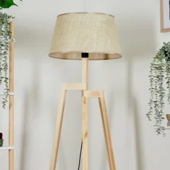 Luminaires Scandinaves-hofstein Sabadim Lampadaire Écru, 1 lumière