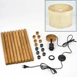 Luminaires Scandinaves-hofstein Sabadim Lampadaire Écru, 1 lumière