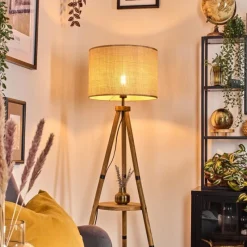 Luminaires Scandinaves-hofstein Sabadim Lampadaire Écru, 1 lumière