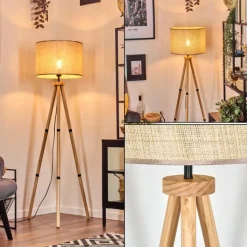 Luminaires Scandinaves-hofstein Sabadim Lampadaire Écru, 1 lumière