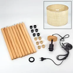 Luminaires Scandinaves-hofstein Sabadim Lampadaire Écru, 1 lumière