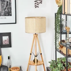 Luminaires Scandinaves-hofstein Sabadim Lampadaire Écru, 1 lumière