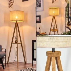Luminaires Scandinaves-hofstein Sabadim Lampadaire Écru, 1 lumière
