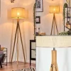 Luminaires Scandinaves-hofstein Sabadim Lampadaire Écru, 1 lumière