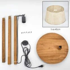 Luminaires Scandinaves-hofstein Sabadim Lampadaire Écru, 1 lumière