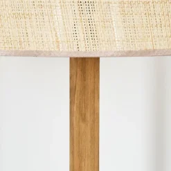 Luminaires Scandinaves-hofstein Sabadim Lampadaire Écru, Noir, 1 lumière
