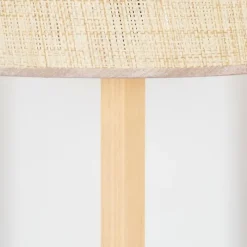 Luminaires Scandinaves-hofstein Sabadim Lampadaire Écru, Noir, 1 lumière