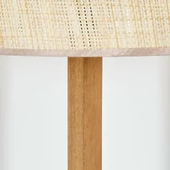 Luminaires Scandinaves-hofstein Sabadim Lampadaire Écru, Noir, 1 lumière