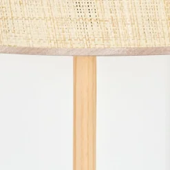 Luminaires Scandinaves-hofstein Sabadim Lampadaire Écru, Noir, 1 lumière