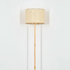 Luminaires Scandinaves-hofstein Sabadim Lampadaire Écru, Noir, 1 lumière