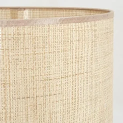 Lampes En Tissu-hofstein Sabadim Lampadaire Écru, Noir, 1 lumière