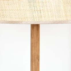 Lampes En Tissu-hofstein Sabadim Lampadaire Écru, Noir, 1 lumière