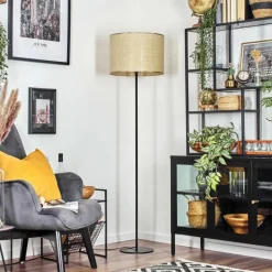 Luminaires Scandinaves-hofstein Sabadim Lampadaire Noir, 1 lumière