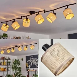 hofstein Sabadim Plafonnier beige, Écru, 6 lumières