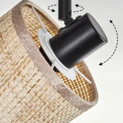 Luminaires Scandinaves-hofstein Sabadim Plafonnier Noir, 3 lumières