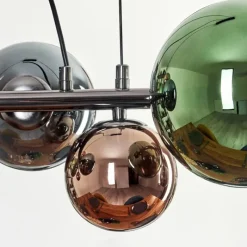 hofstein Sacoselo Suspension, Boule lumineuse Noir, 9 lumières