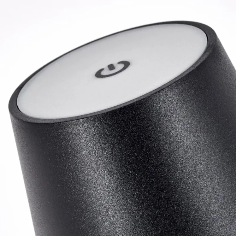 hofstein Salgadinho Lampe à poser LED Noir, 1 lumière