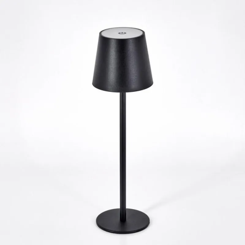 hofstein Salgadinho Lampe à poser LED Noir, 1 lumière