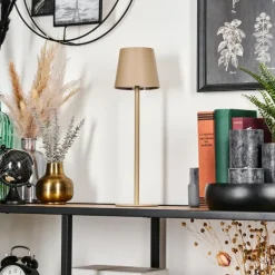 hofstein Salgadinho Lampe à poser LED Beige, 1 lumière