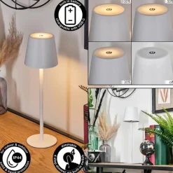 hofstein Salgadinho Lampe à poser LED Blanc, 1 lumière