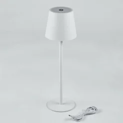 hofstein Salgadinho Lampe à poser LED Blanc, 1 lumière