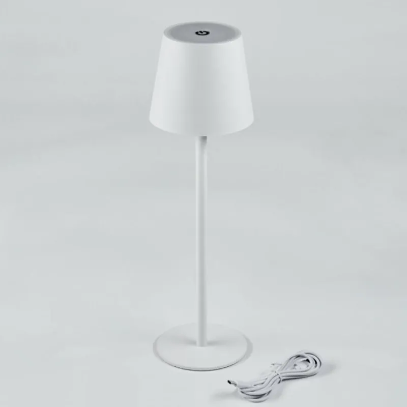 hofstein Salgadinho Lampe à poser LED Blanc, 1 lumière