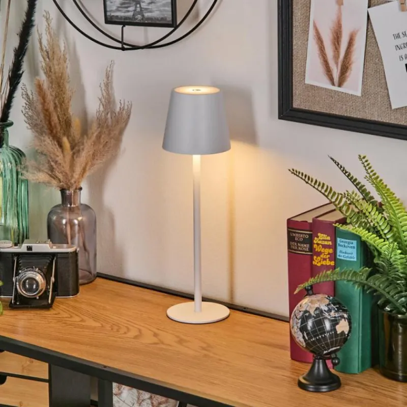 hofstein Salgadinho Lampe à poser LED Blanc, 1 lumière