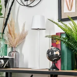 hofstein Salgadinho Lampe à poser LED Blanc, 1 lumière