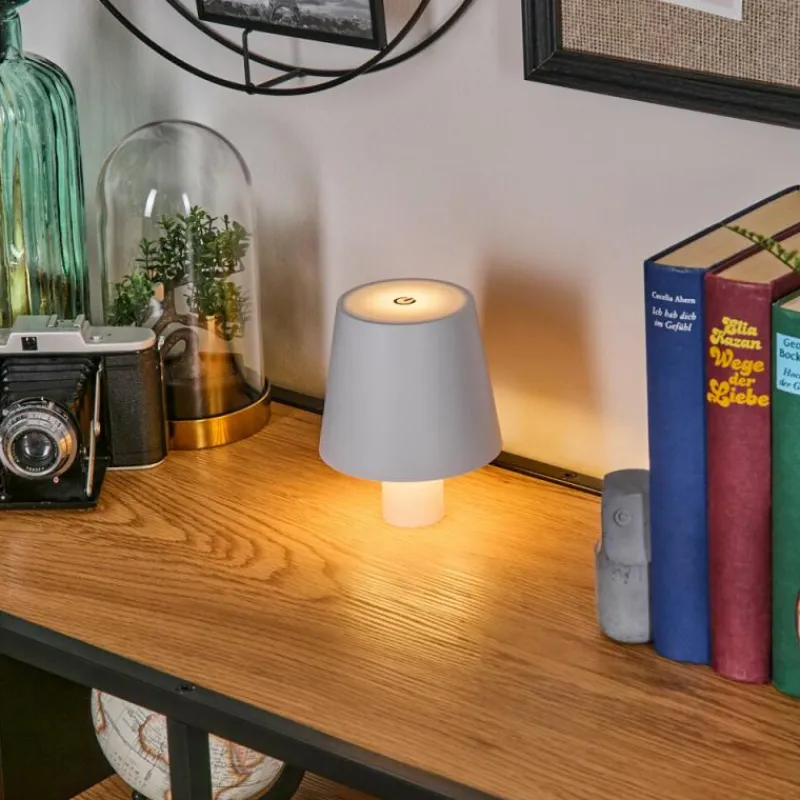 hofstein Salgadinho Lampe de table d'extérieur, Lampe à poser LED Blanc, 1 lumière