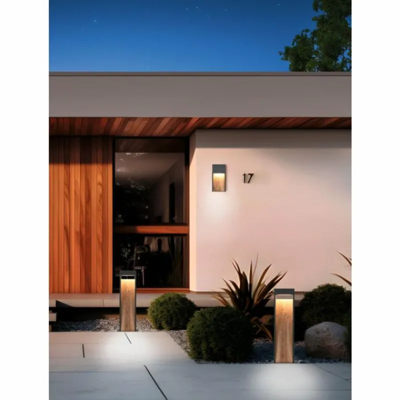 Lampes En Bois-Luminaires Trio SALMON Applique murale LED Bois clair, 1 lumière