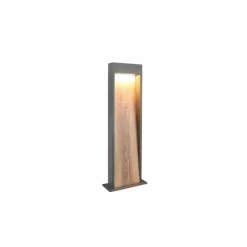 Lampes En Bois-Luminaires Trio SALMON Lampadaire d'extérieur LED Bois clair, 1 lumière