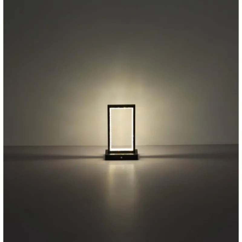 Luminaires Globo Lighting Samega Lampe à poser LED Gris, 1 lumière* Lampes À Poser