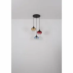 Luminaires Globo Lighting Sander Suspension Noir, 3 lumières