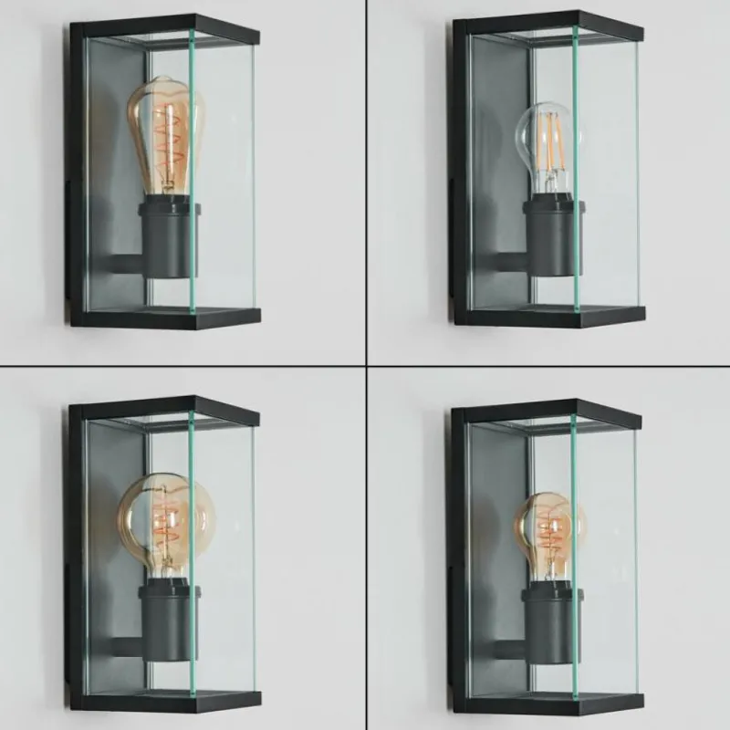 hofstein Sangbana Lampe murale d´extérieur Noir, 1 lumière