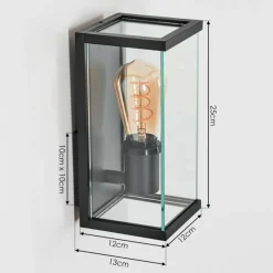 hofstein Sangbana Lampe murale d´extérieur Noir, 1 lumière