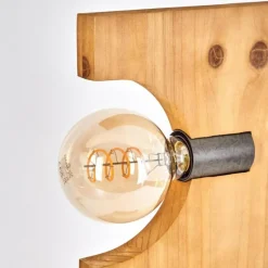 Luminaires Scandinaves-hofstein Santorum Lampe à poser Écru, Nickel vieilli, 2 lumières