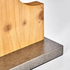 Luminaires Scandinaves-hofstein Santorum Lampe à poser Écru, Nickel vieilli, 2 lumières